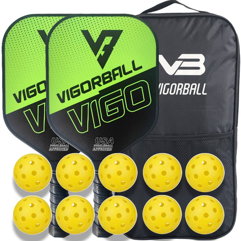 Glass Fiber-Athletic Green-Double-shot set+1 bag+10 balls